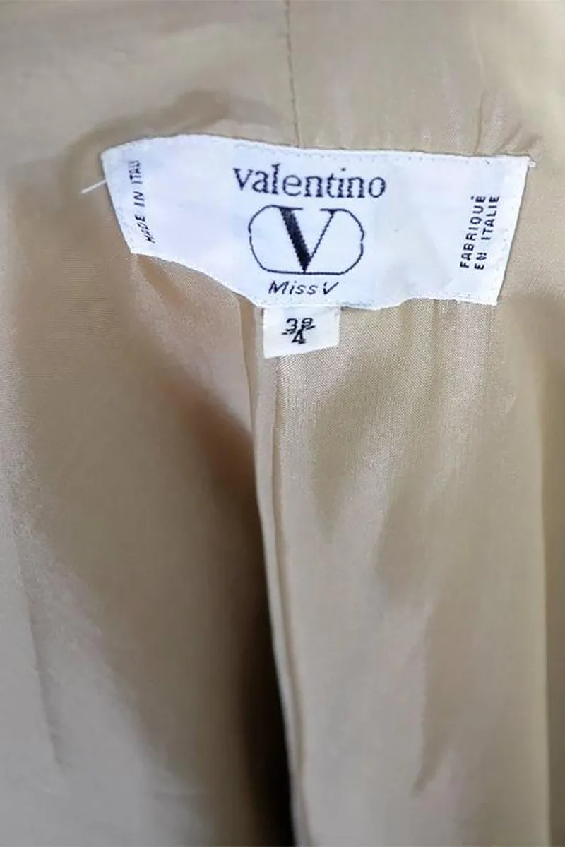 1980s Vintage Valentino Mohair Wool Classic Coat Size 38 US 4 Italy