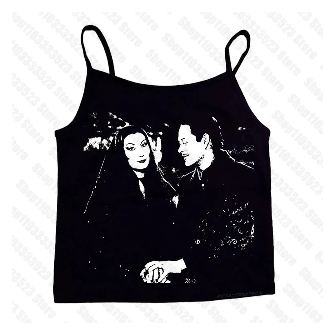 2000s Goth Tank Top Sexy Women Y2K Punk Summer Cami - Harajuku Printed Women’s Tank Top