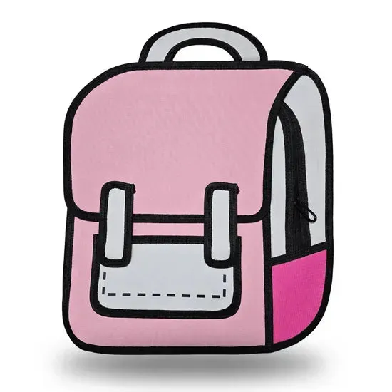 2D Cartoon Drawing Backpack