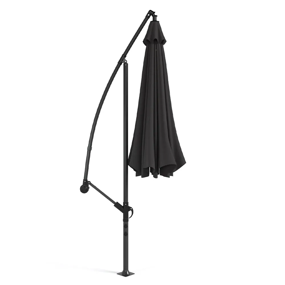 3M Black Sun Parasol Hanging Banana Umbrella