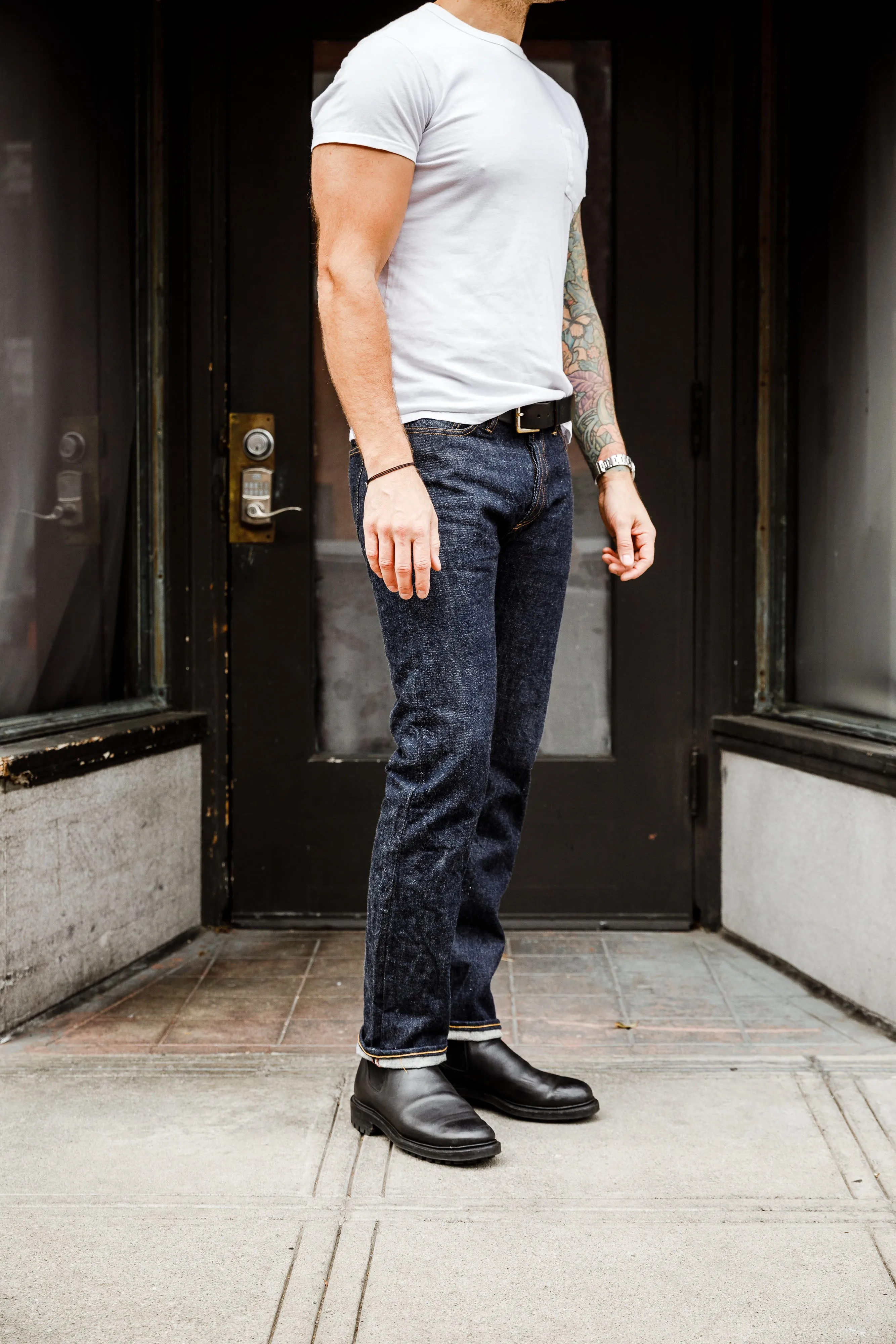 3sixteen - CT⁠-⁠100xk Classic Tapered ⁠-⁠ 14oz Rinsed Indigo Kibata