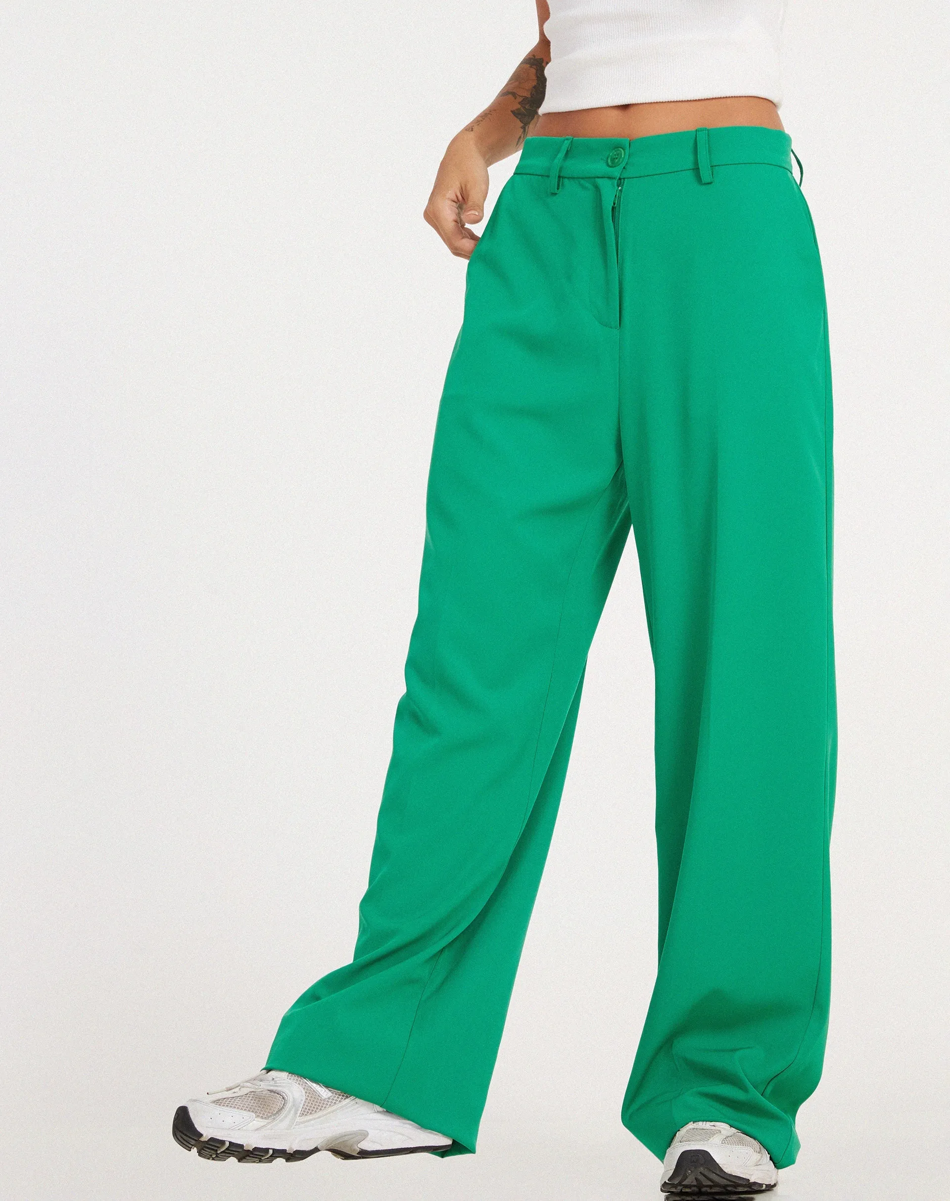 Abba Trouser in Tailoring Green