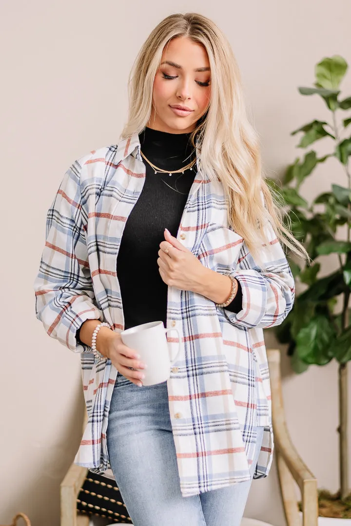 Abri Oversized Plaid Top