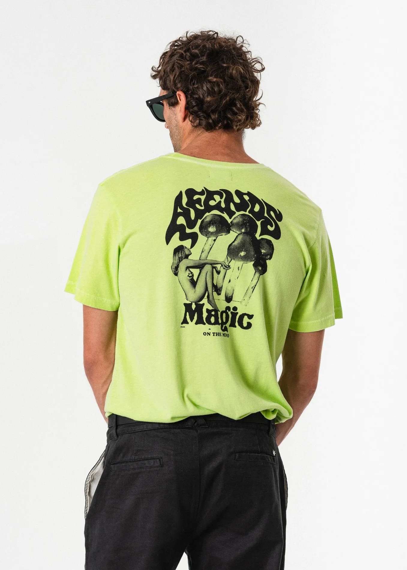 Afends Mens Magic Mushroom - Standard Fit Tee