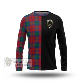 Affleck Tartan Long Sleeve T-Shirt with Family Crest and Half Of Me Style