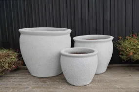 Affordable White Ceramic Plant Pots - Decorative Planter Ideas for Home & Garden(set of 3)