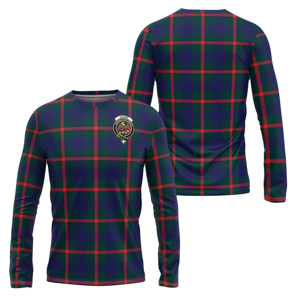 Agnew Tartan Long Sleeve T-Shirt with Family Crest