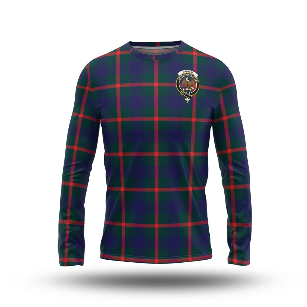 Agnew Tartan Long Sleeve T-Shirt with Family Crest