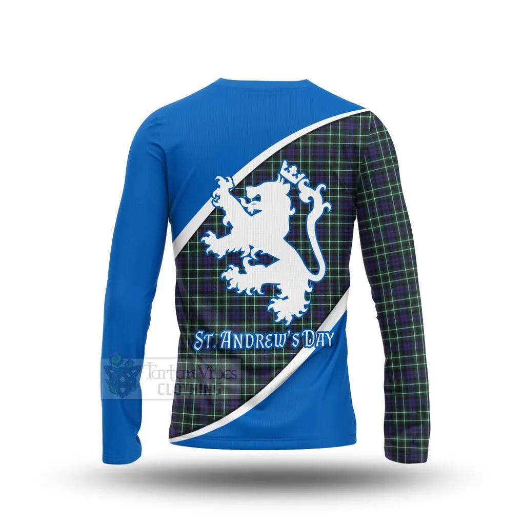 Allardice Family Crest Tartan Long Sleeve T-Shirt Celebrate Saint Andrew's Day in Style