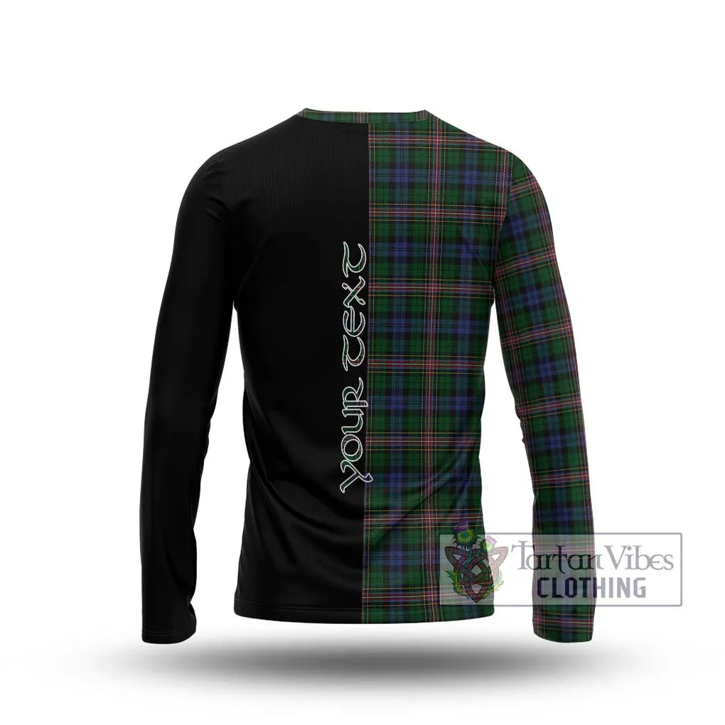 Allison Tartan Long Sleeve T-Shirt with Family Crest and Half Of Me Style