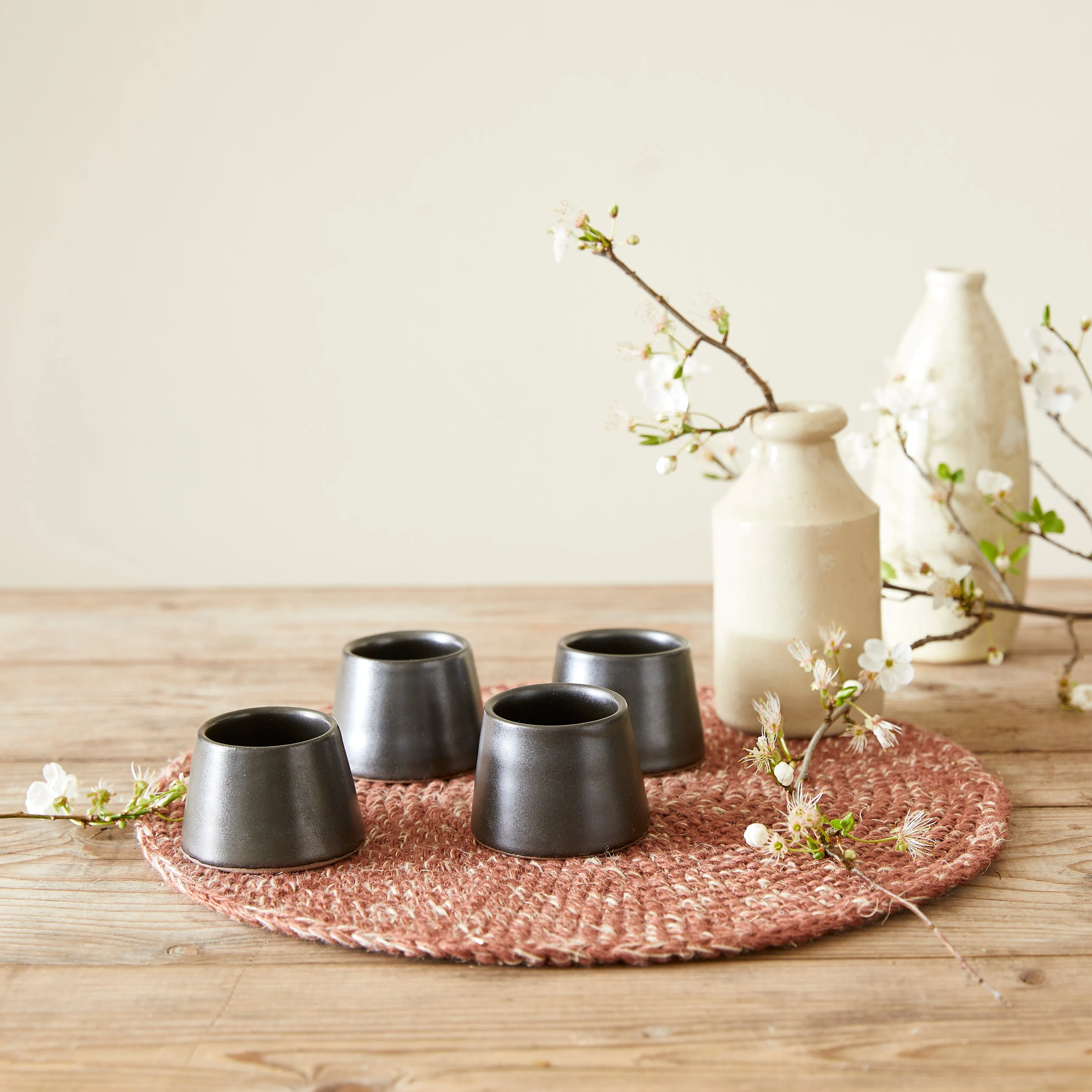 ANDAA Minimalist Stoneware Conical Egg Cup Pack 8 (WS)