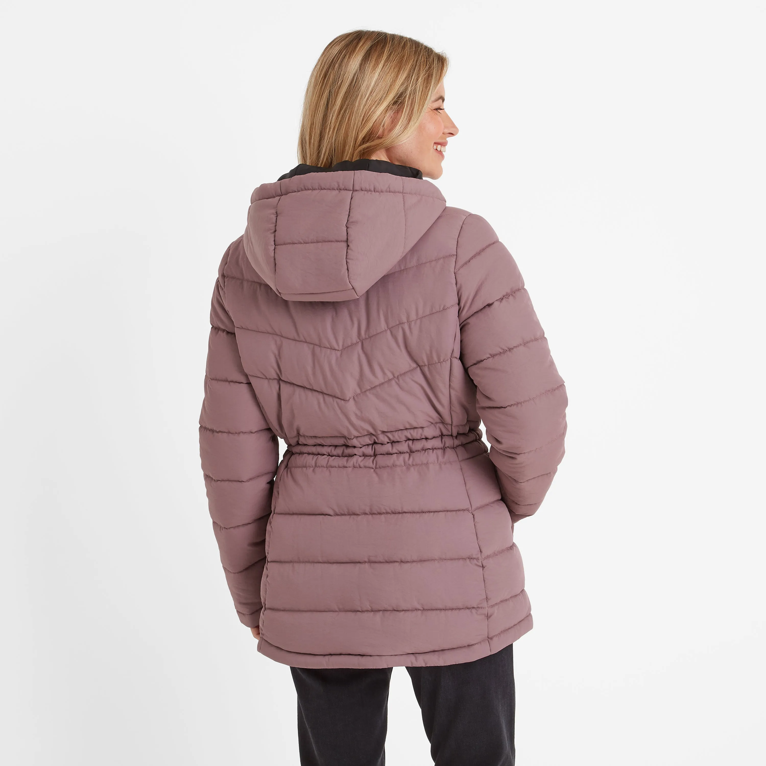 Anthorn Womens Padded Parka - Mauve