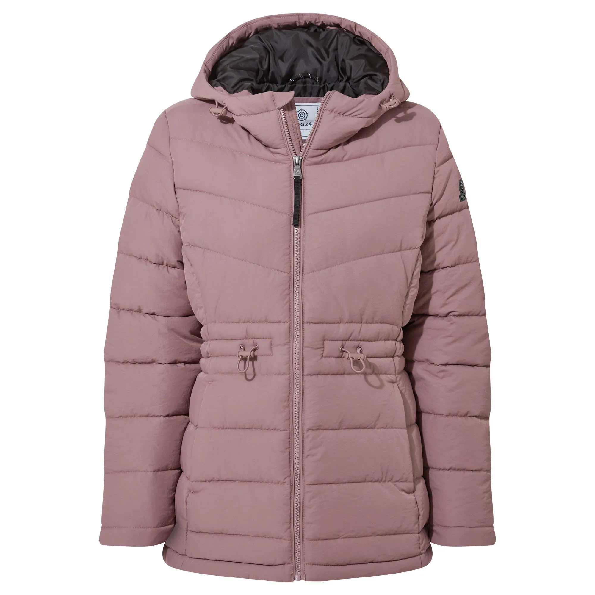 Anthorn Womens Padded Parka - Mauve