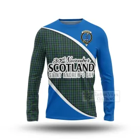 Arbuthnot Family Crest Tartan Long Sleeve T-Shirt Celebrate Saint Andrew's Day in Style