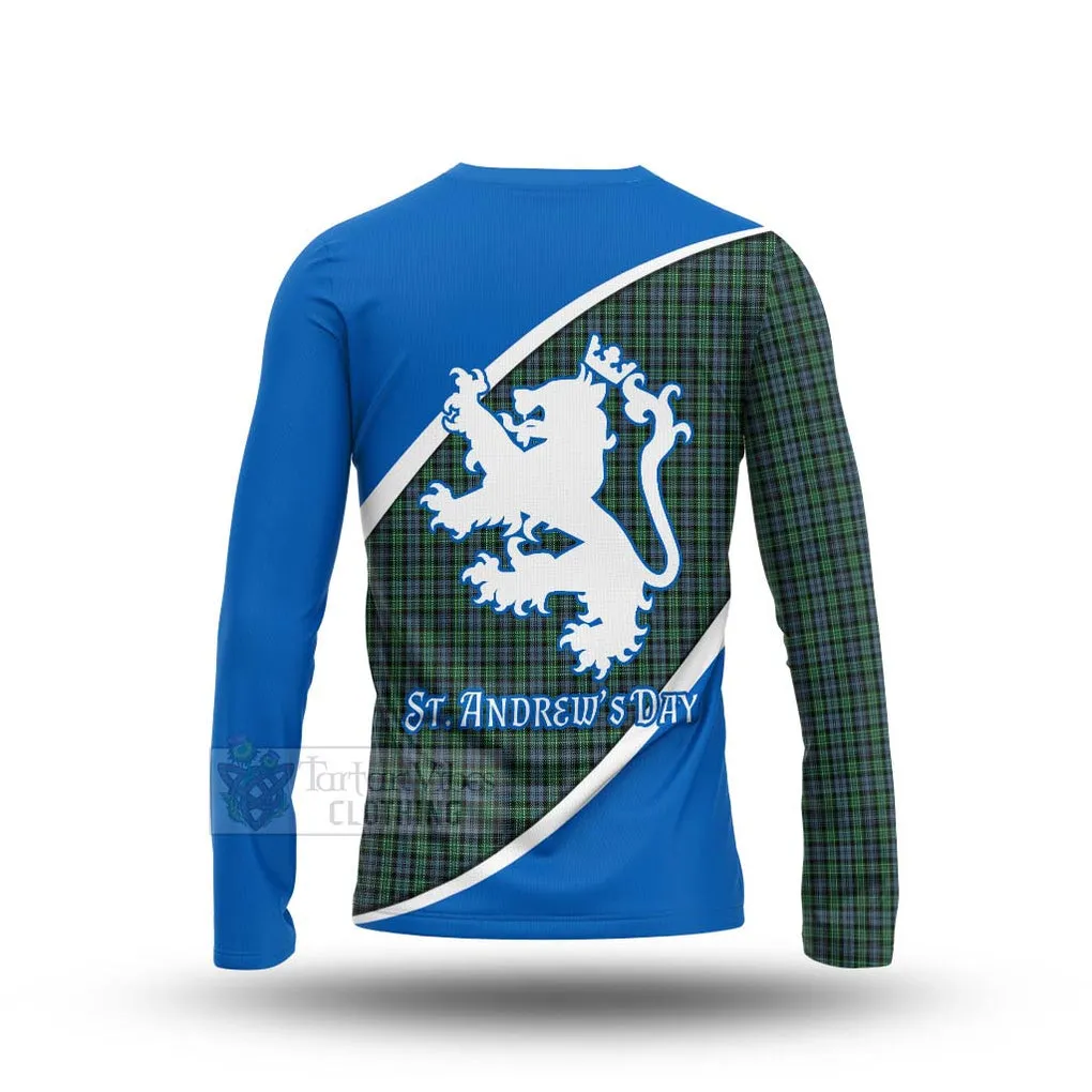 Arbuthnot Family Crest Tartan Long Sleeve T-Shirt Celebrate Saint Andrew's Day in Style