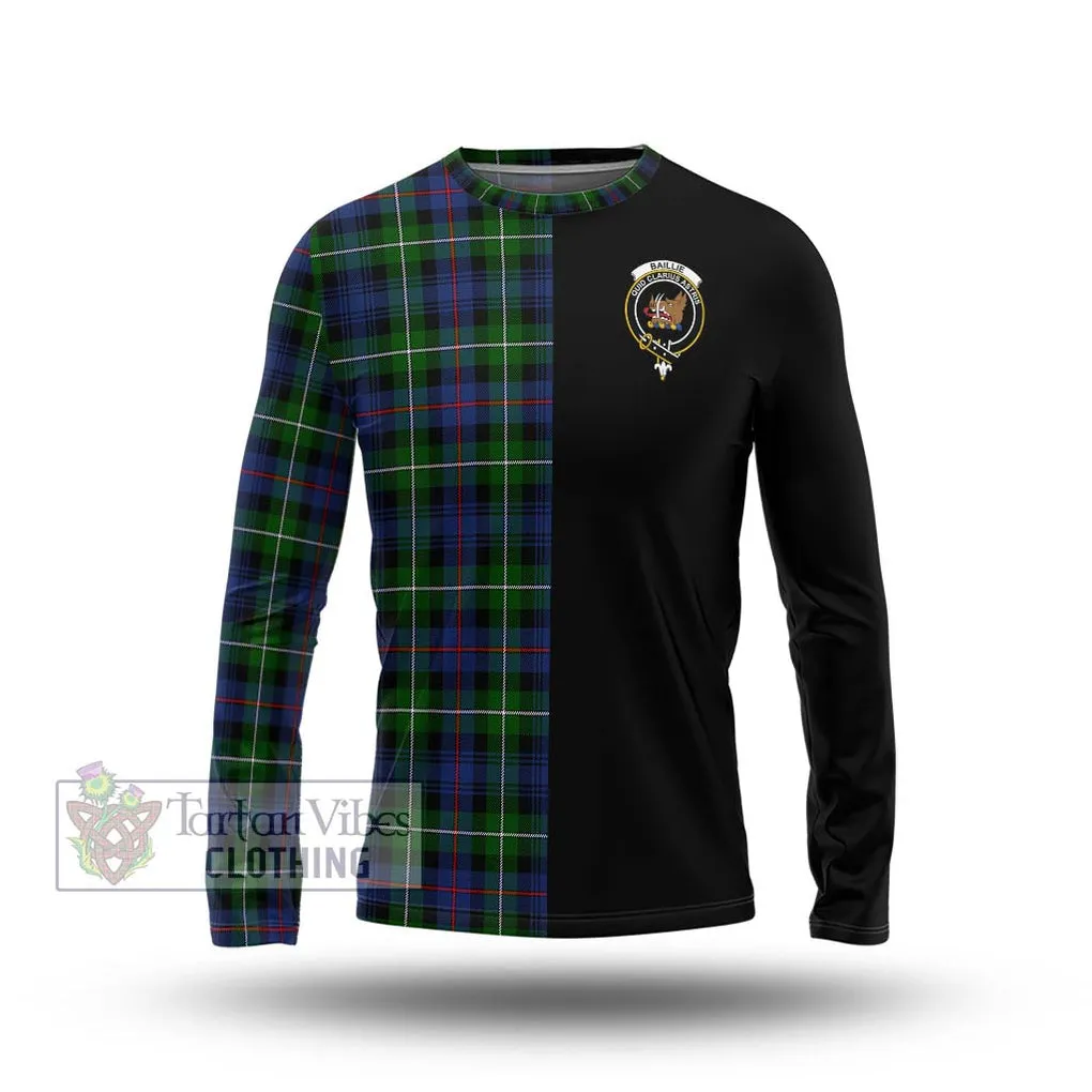 Baillie Tartan Long Sleeve T-Shirt with Family Crest and Half Of Me Style