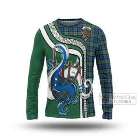 Baird Ancient Tartan Long Sleeve T-Shirt with Epic Bagpipe Style