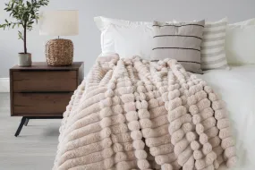 Balmoral Faux Fur Throw | Taupe | 150 X 220 cm