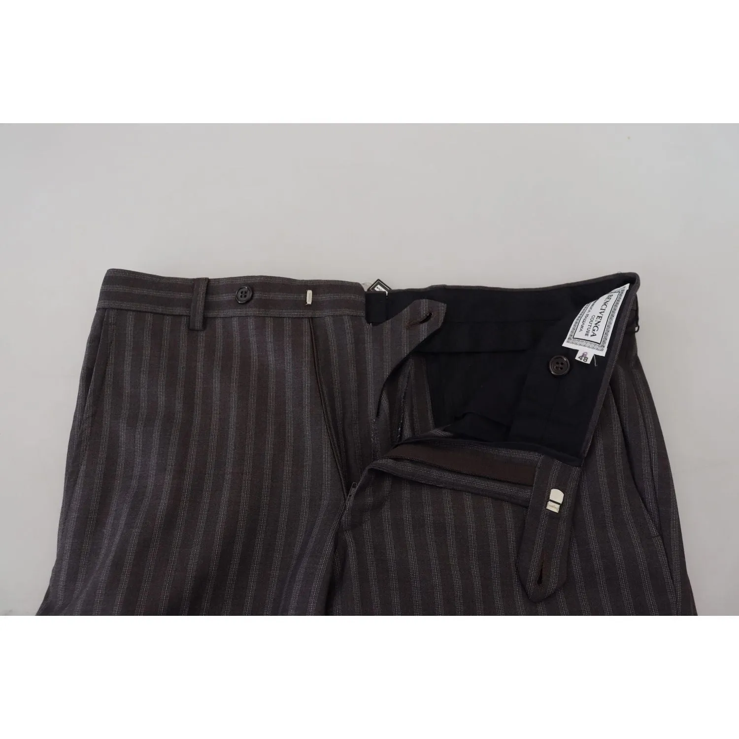 BENCIVENGA Elegant Striped Dress Pants for Men