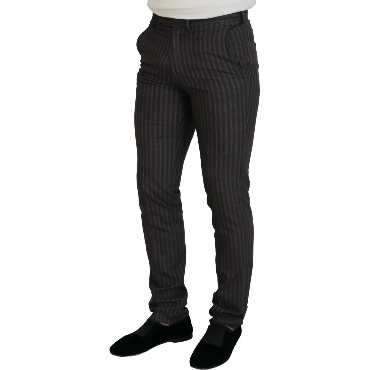 BENCIVENGA Elegant Striped Dress Pants for Men