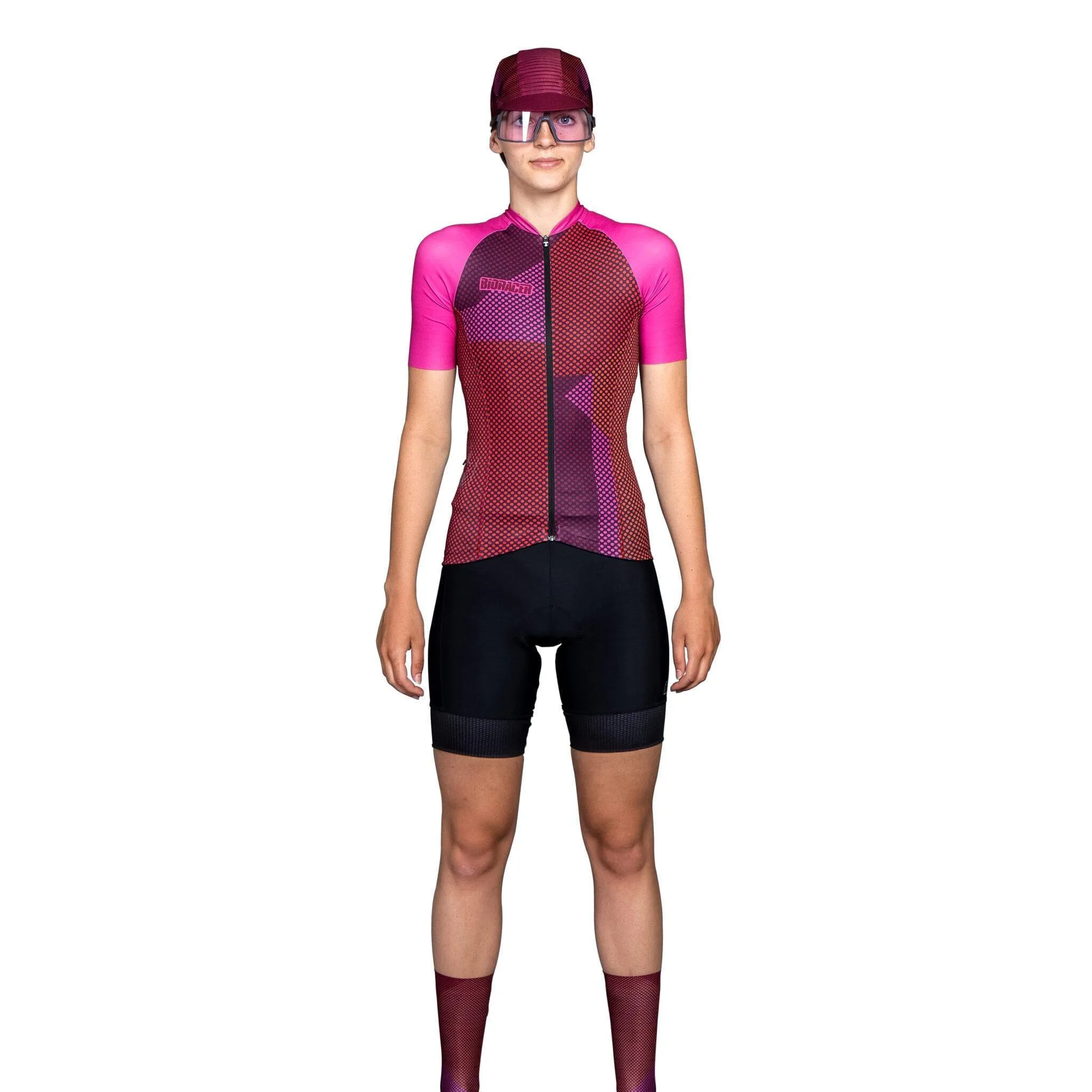 Bioracer Women'S Vesper Jersey - Pink Blitzz