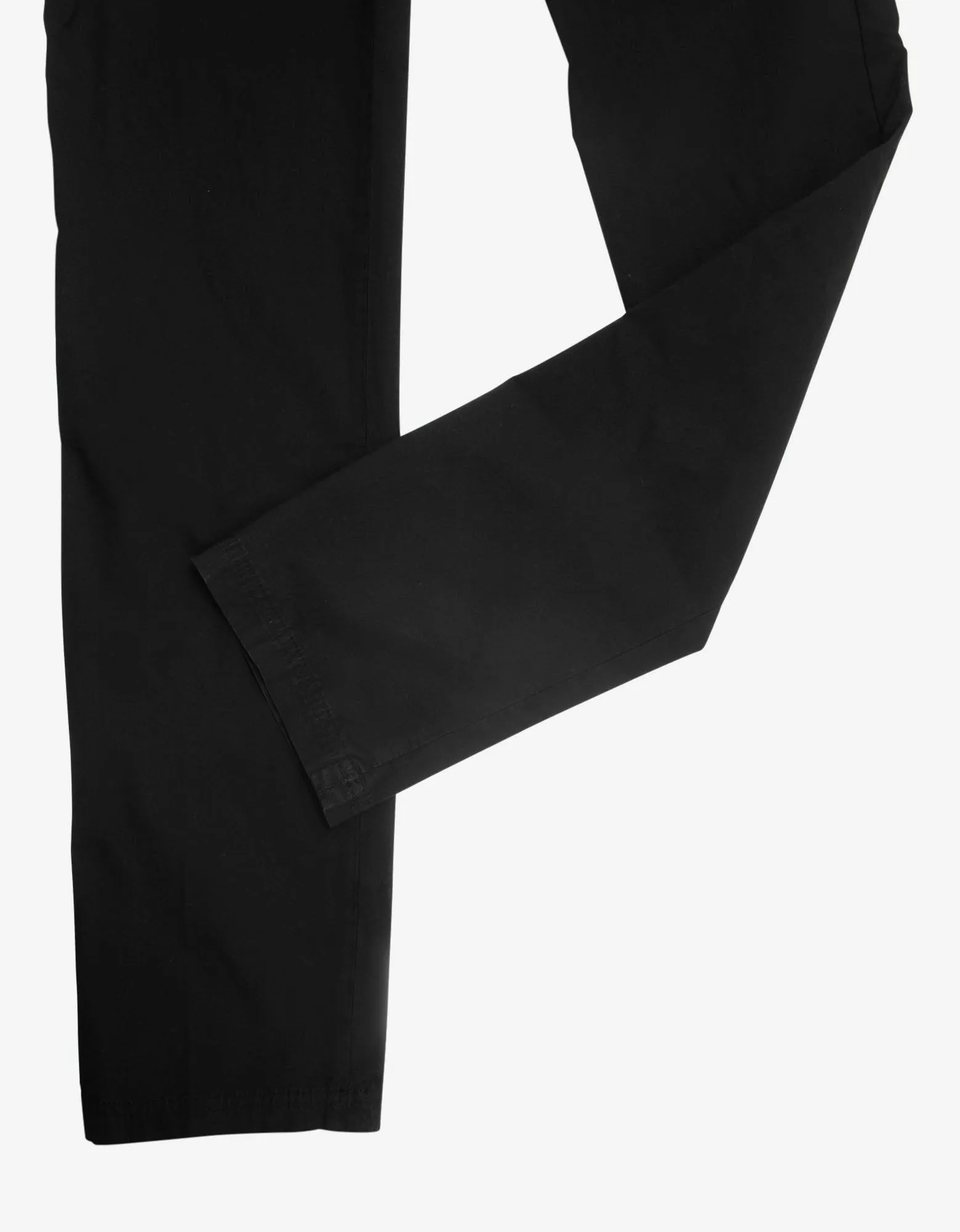 Black Contrast Stitch Chino Trousers