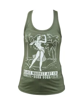 Black Market Polynesian Paradise Racer Back Tank Top