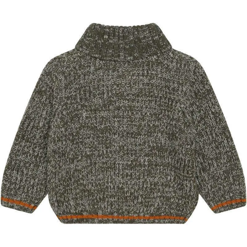 Boys Khaki Wool Jumper & Trousers