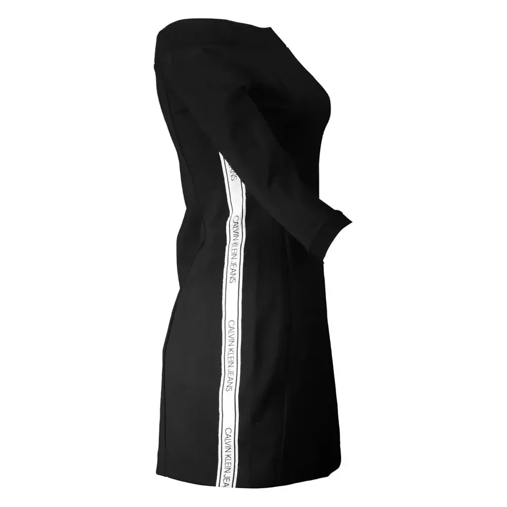 Calvin Klein Black Polyester Women Dress