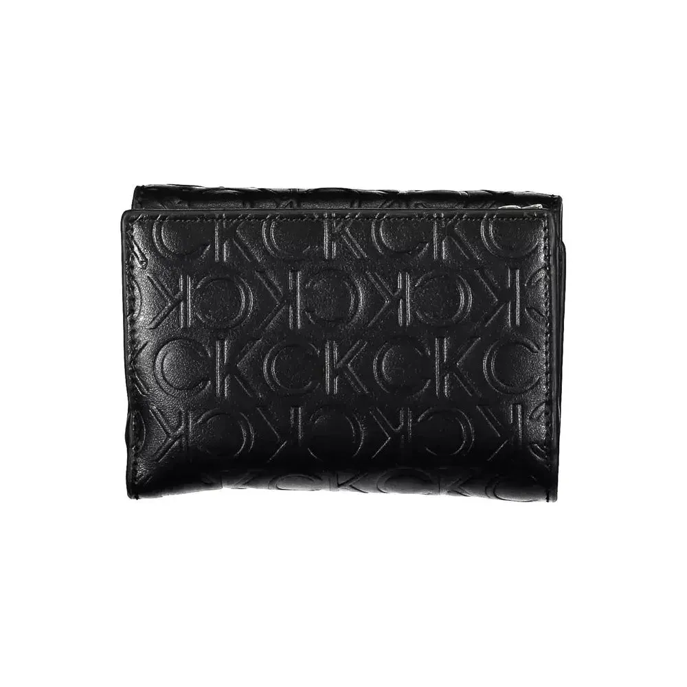 Calvin Klein Elegant Black Polyethylene Wallet with RFID Blocker