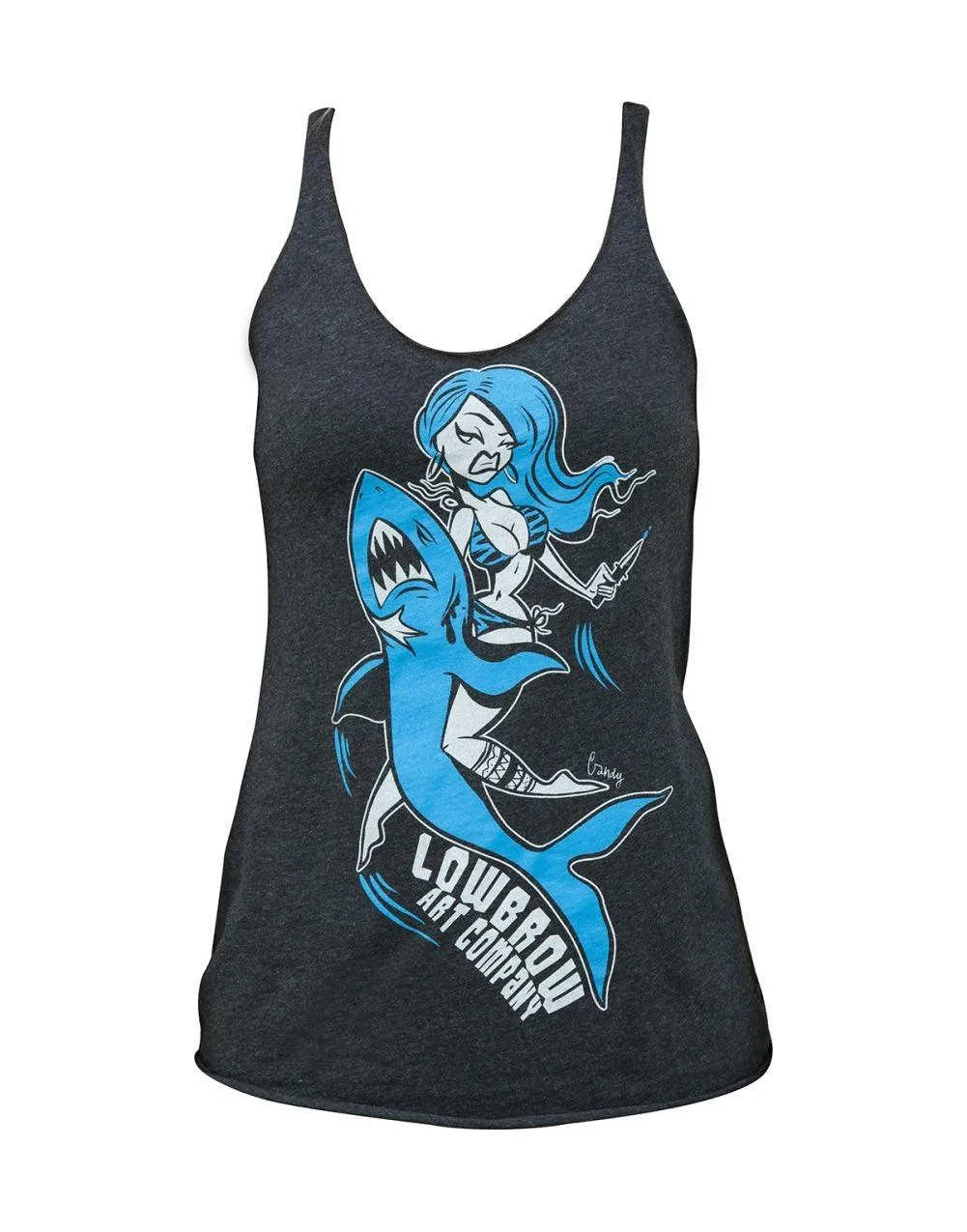 Candy Wild Shark Girl Racer Back Tank Top