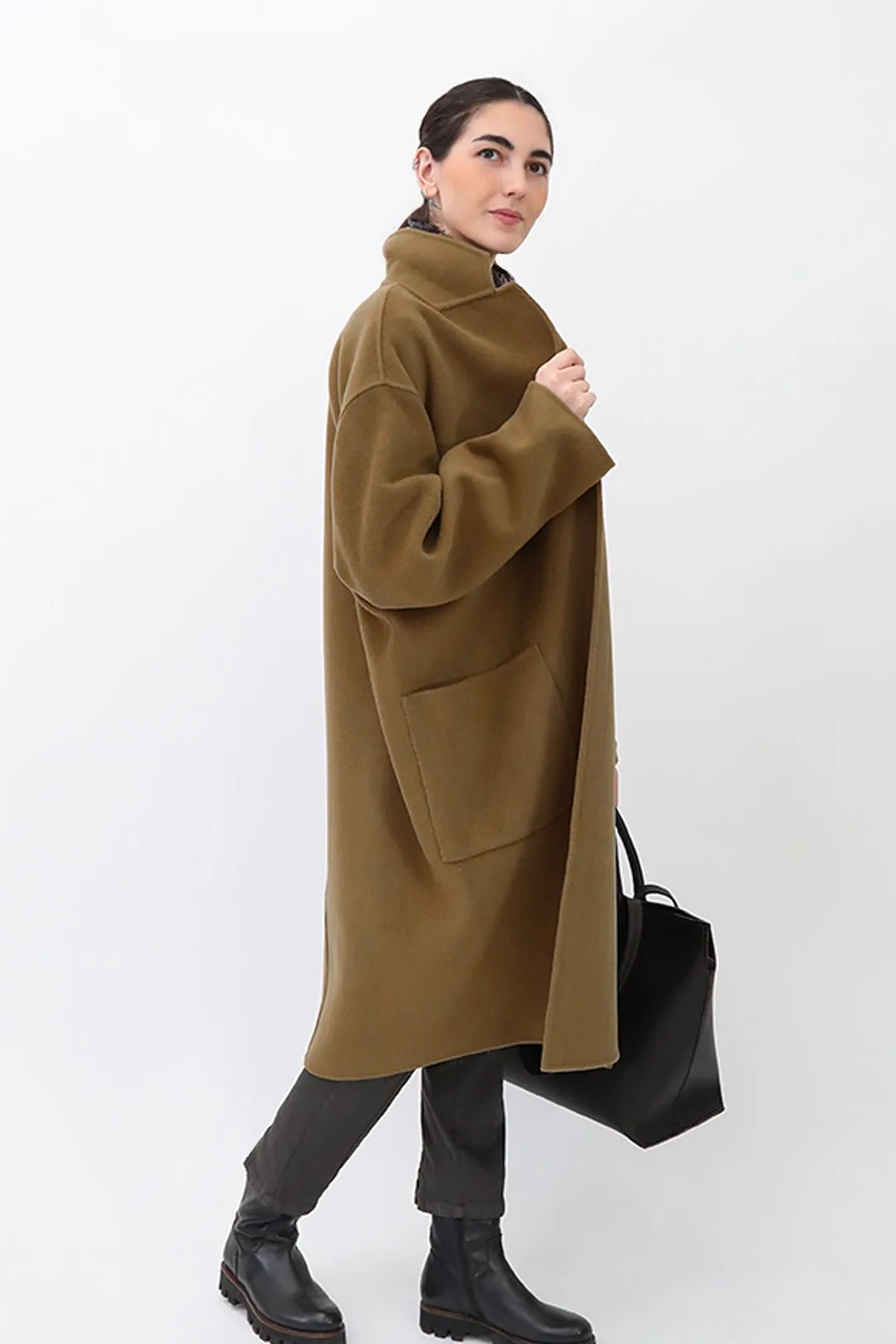 CARLIE COAT IN WOOL CASHMERE DOUBLE FACE