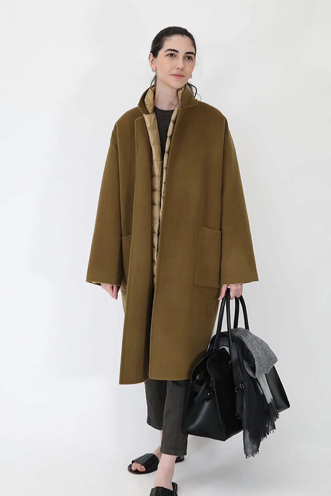 CARLIE COAT IN WOOL CASHMERE DOUBLE FACE