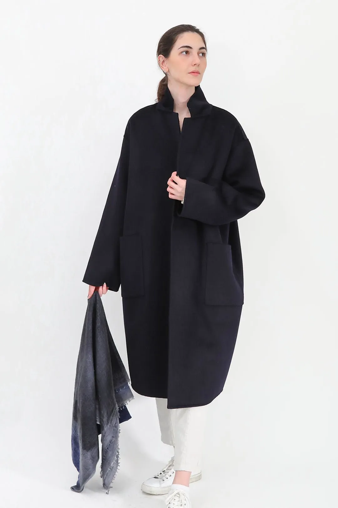 CARLIE COAT IN WOOL CASHMERE DOUBLE FACE