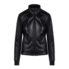 Cavalleria Toscana Leather & Jersey Bomber