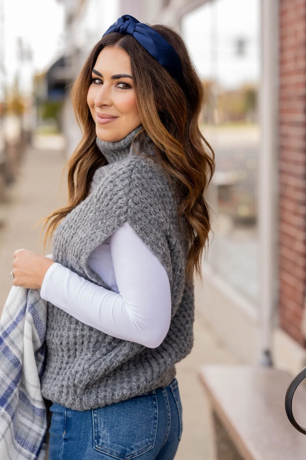 Chunky Knit Short Sleeve Sweater