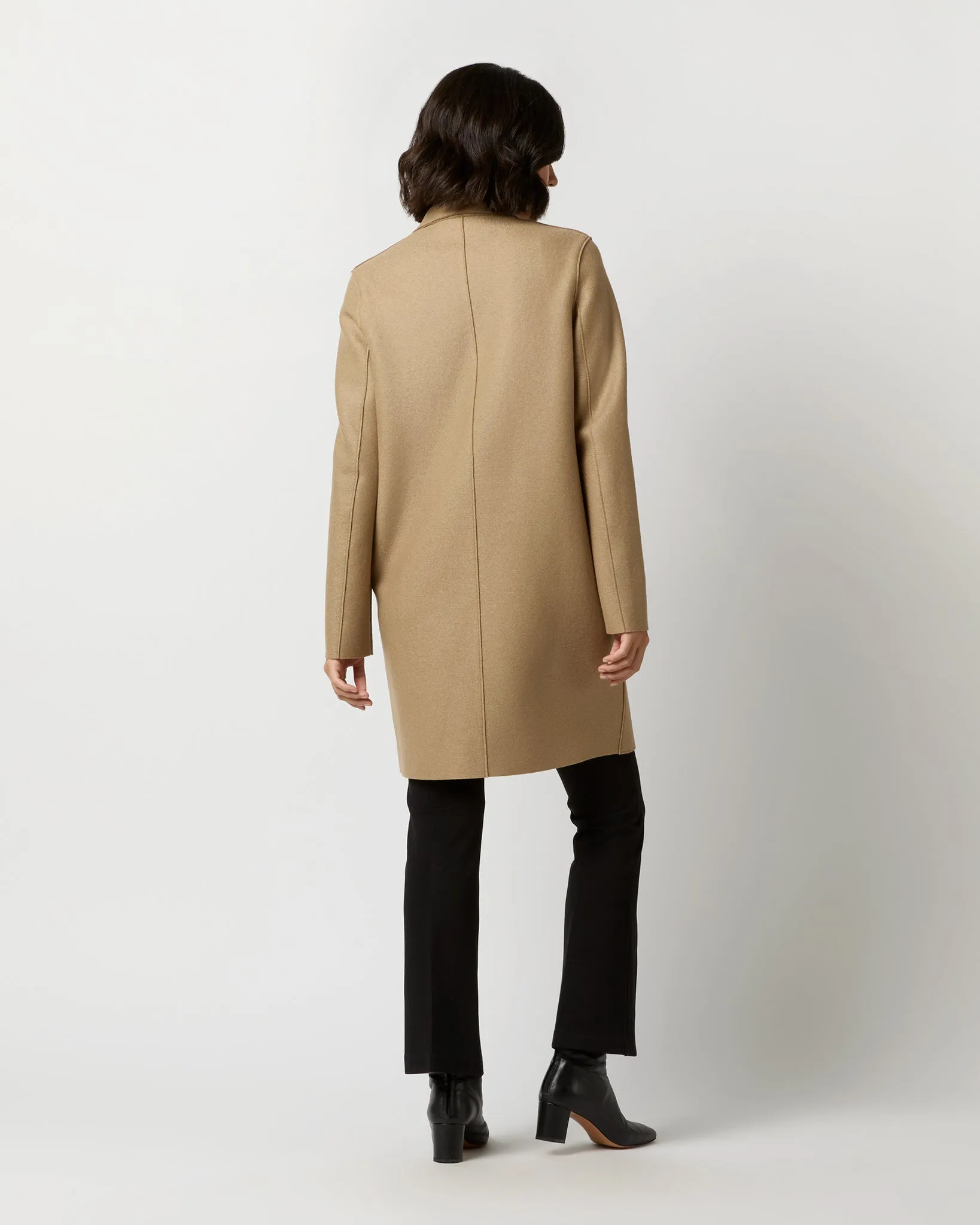 Cocoon Coat in Tan