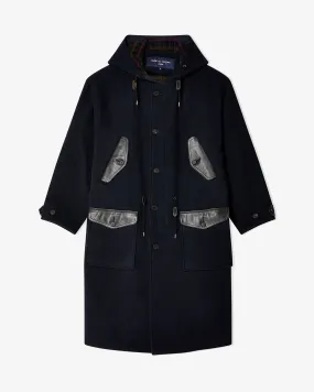 Comme des Garçons Homme - Men's Wool Duffle Coat - (Navy)