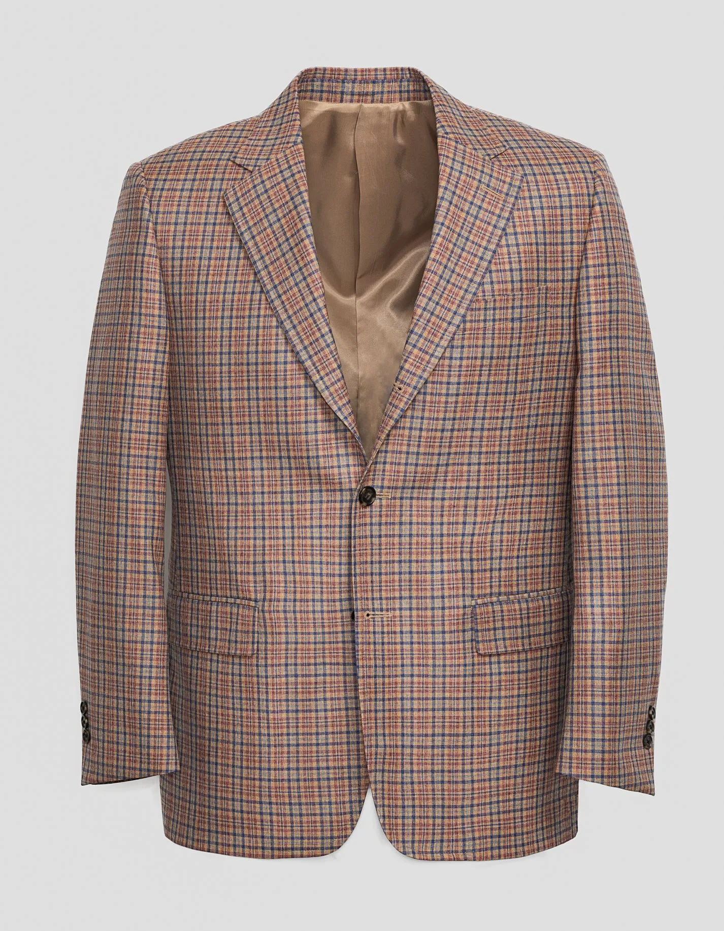 DARK TAN MULTI CHECK SPORT COAT - MTO