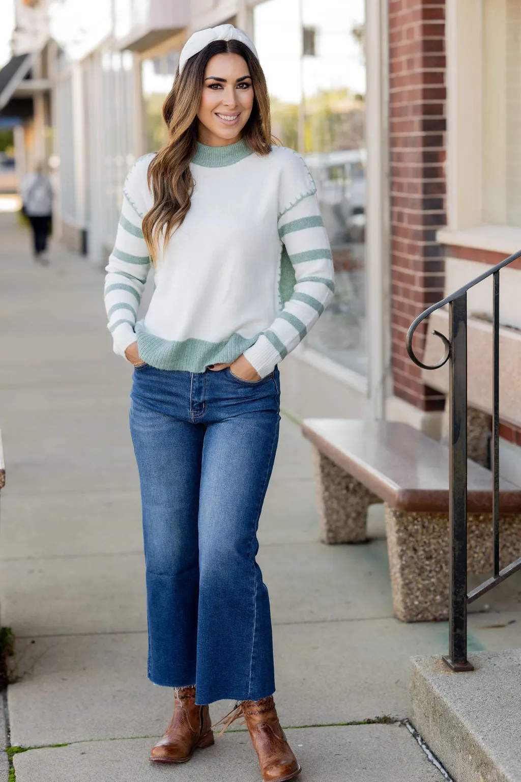 Dreamy Stitch Accented Sweater