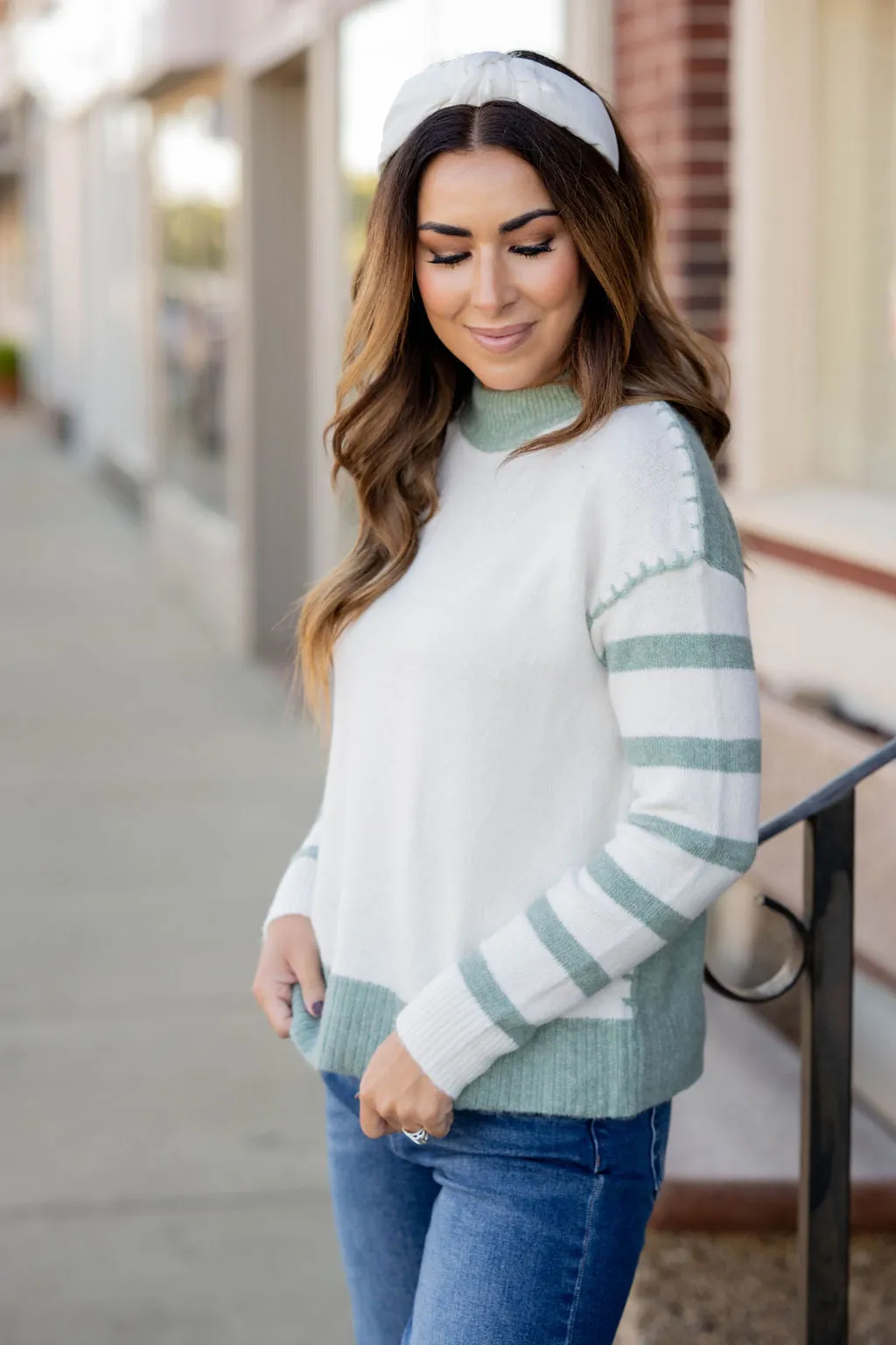 Dreamy Stitch Accented Sweater