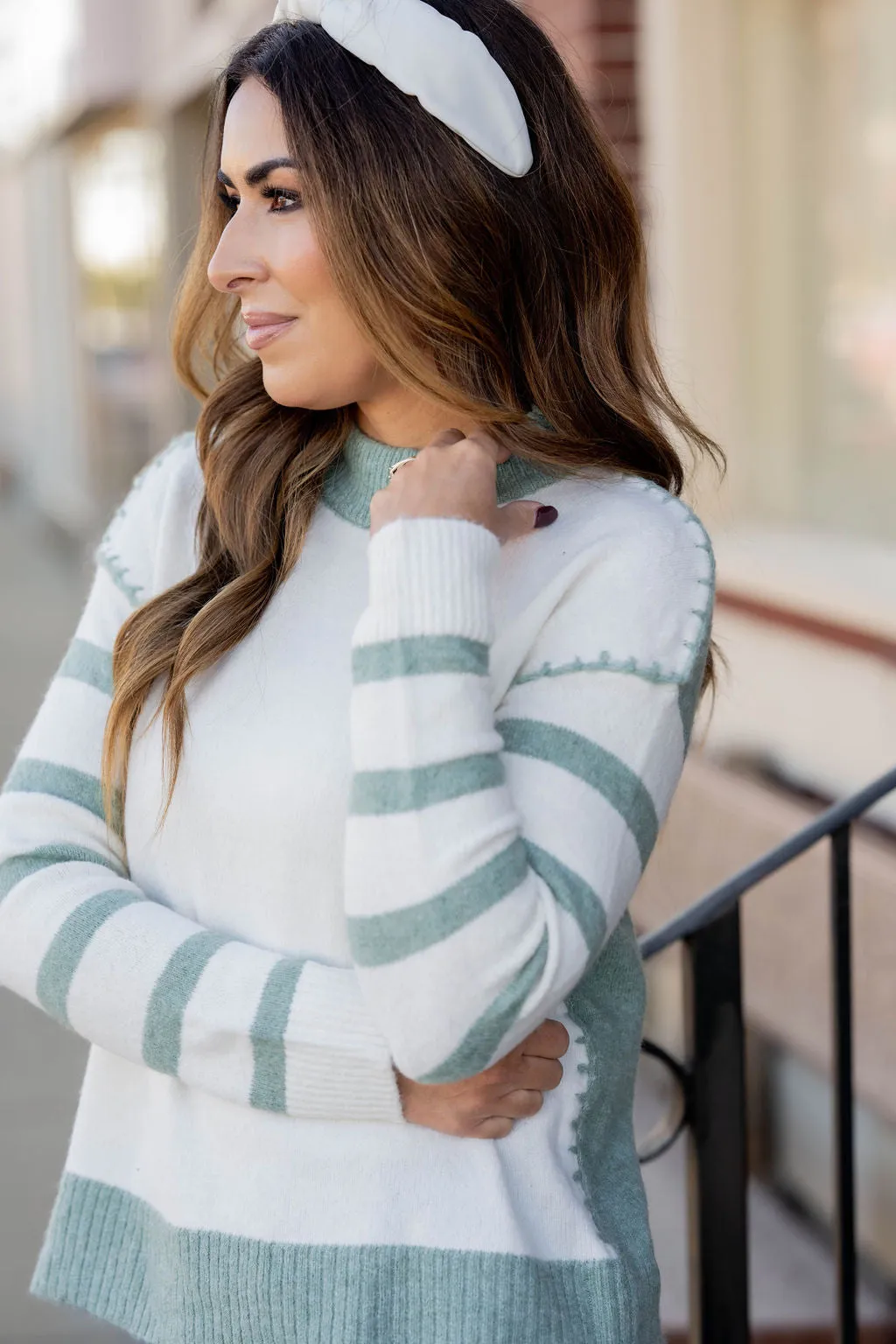 Dreamy Stitch Accented Sweater