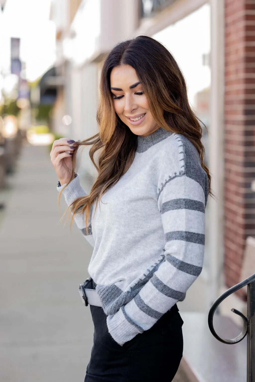 Dreamy Stitch Accented Sweater