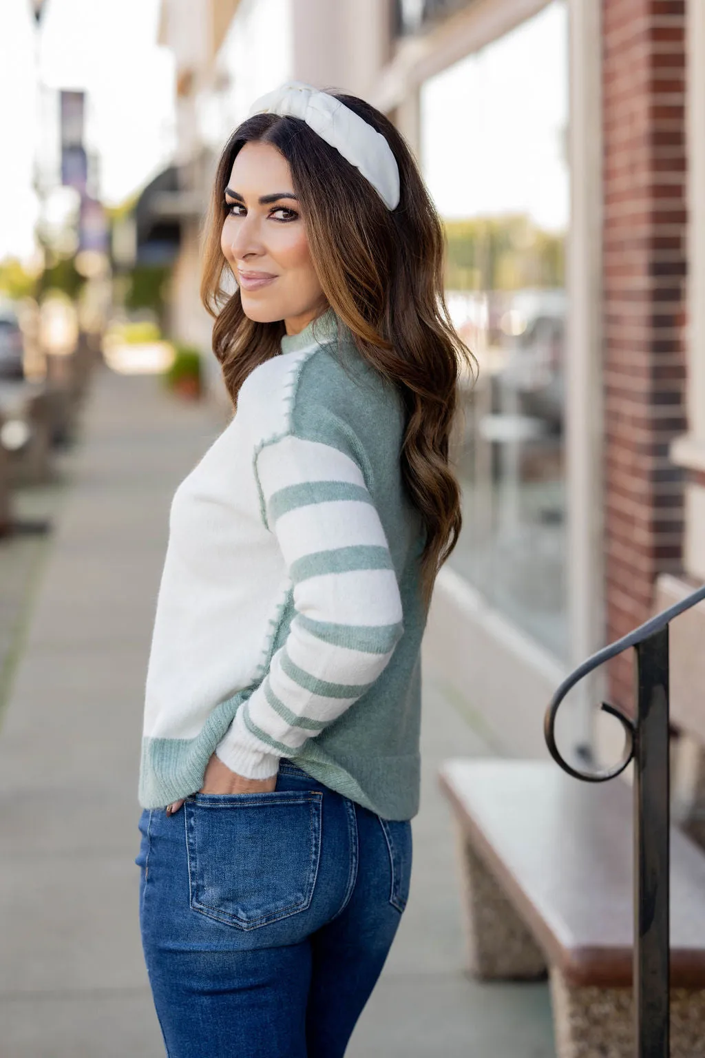 Dreamy Stitch Accented Sweater