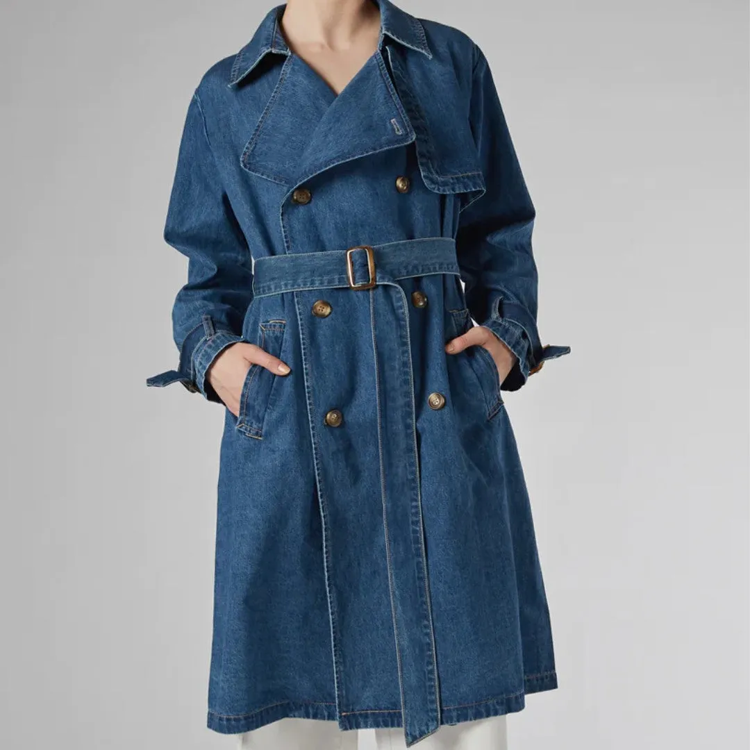 Dricoper | Reya Denim Trench Coat