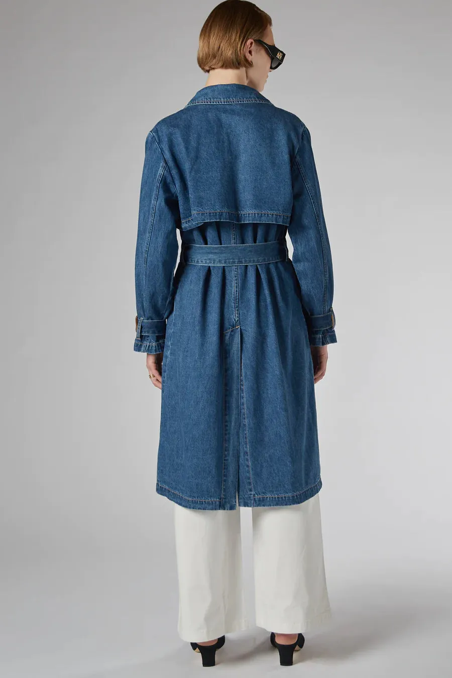 Dricoper | Reya Denim Trench Coat