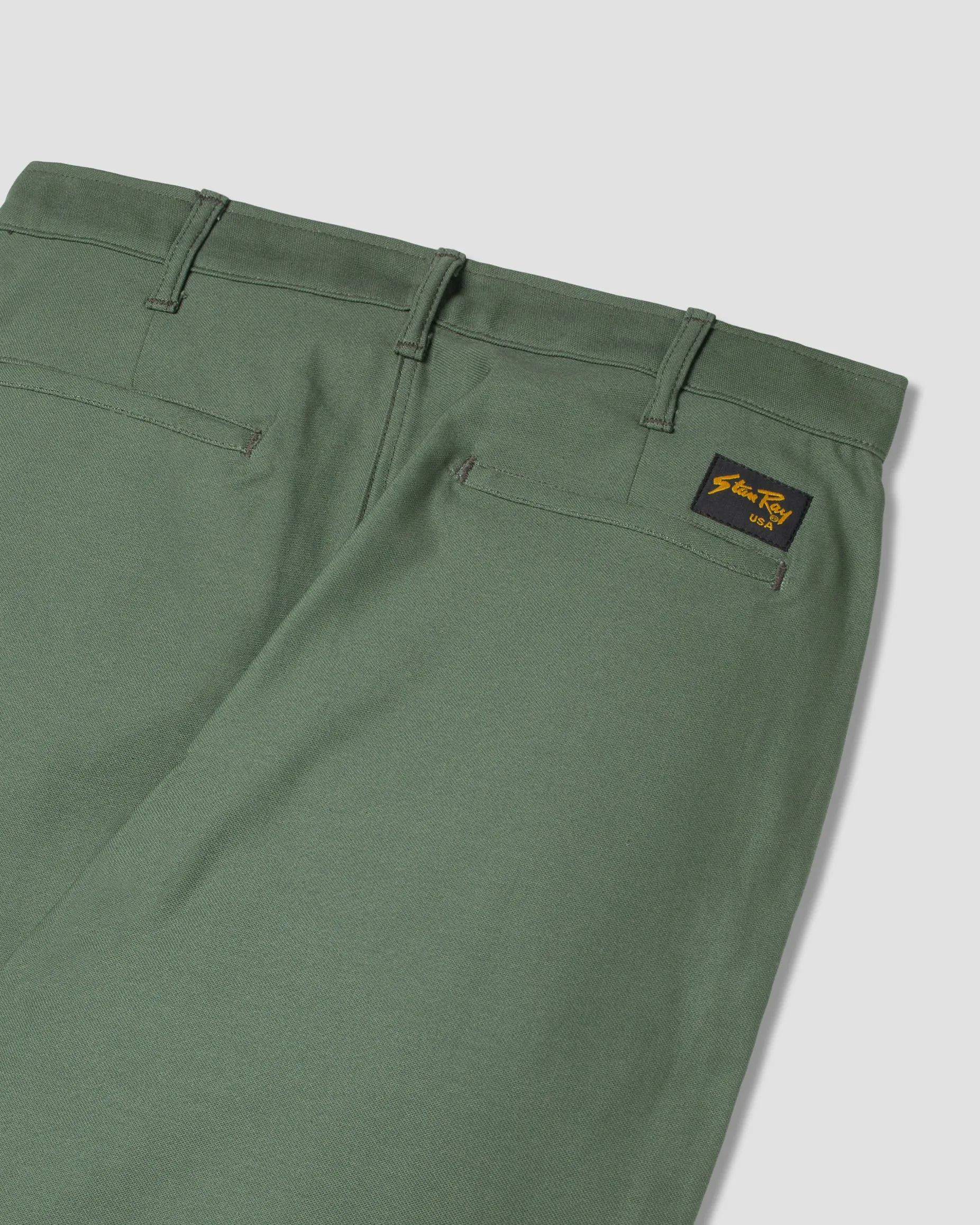 Easy Chino (Olive Sateen 8.5oz)