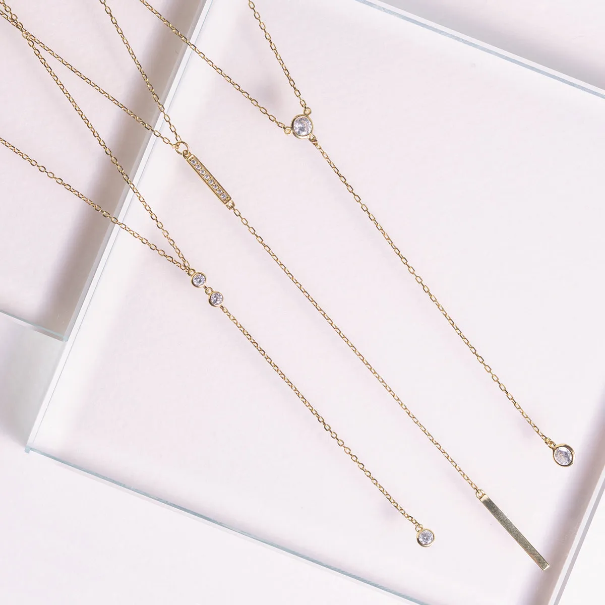 Ella Duo Lariat Necklace