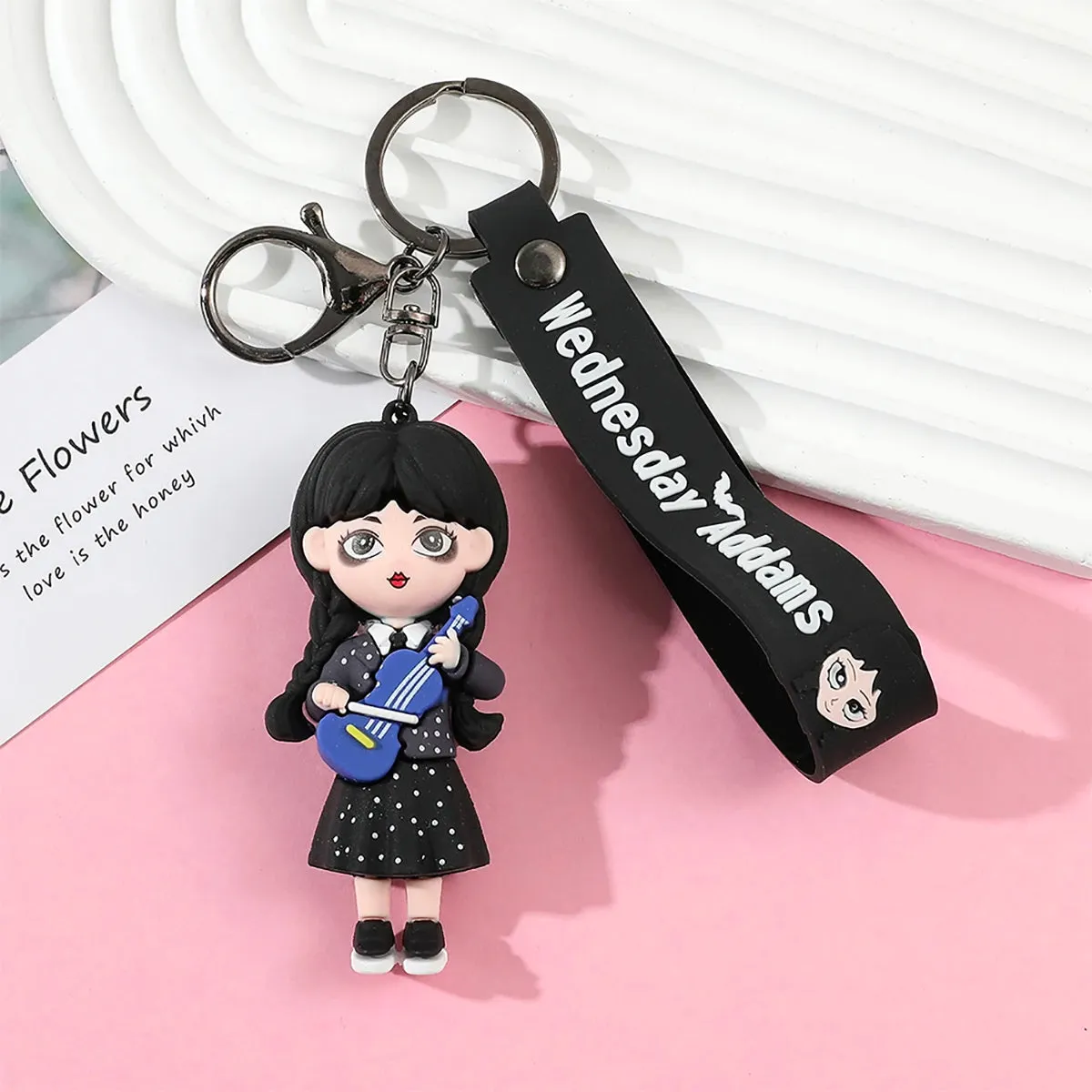 Fancydresswale  Wednesday Merchandise Keychain -Gift for Girls- Violin