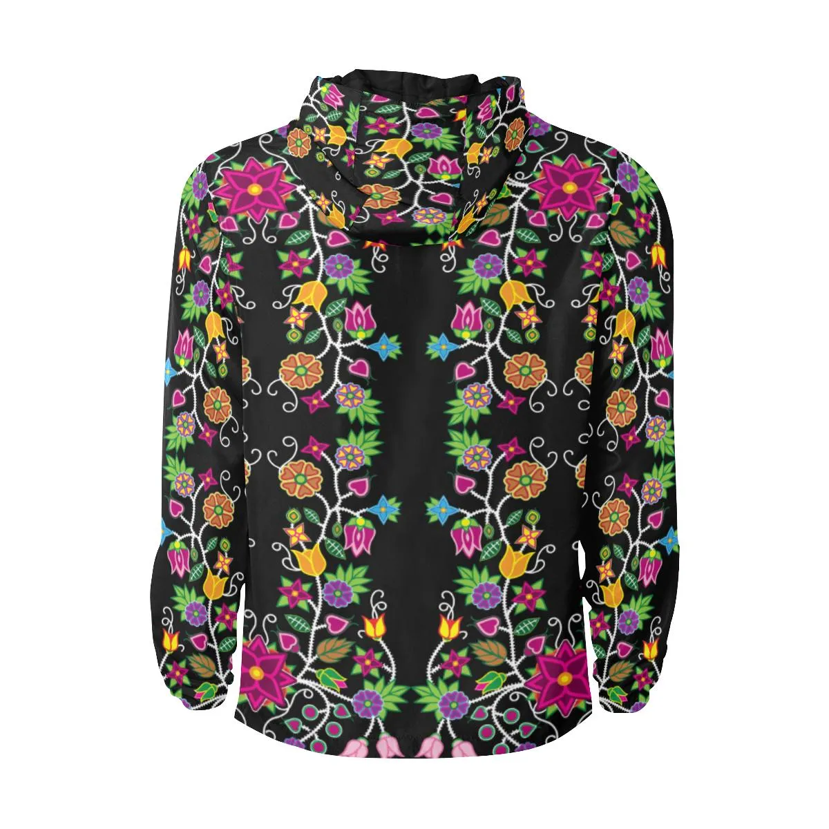 Floral Beadwork Unisex Quilted Coat